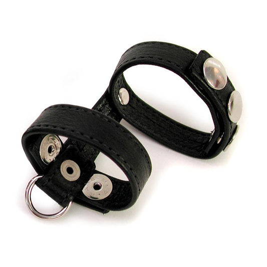 The Leather Cock Harness with D-Ring is shown on a white background.