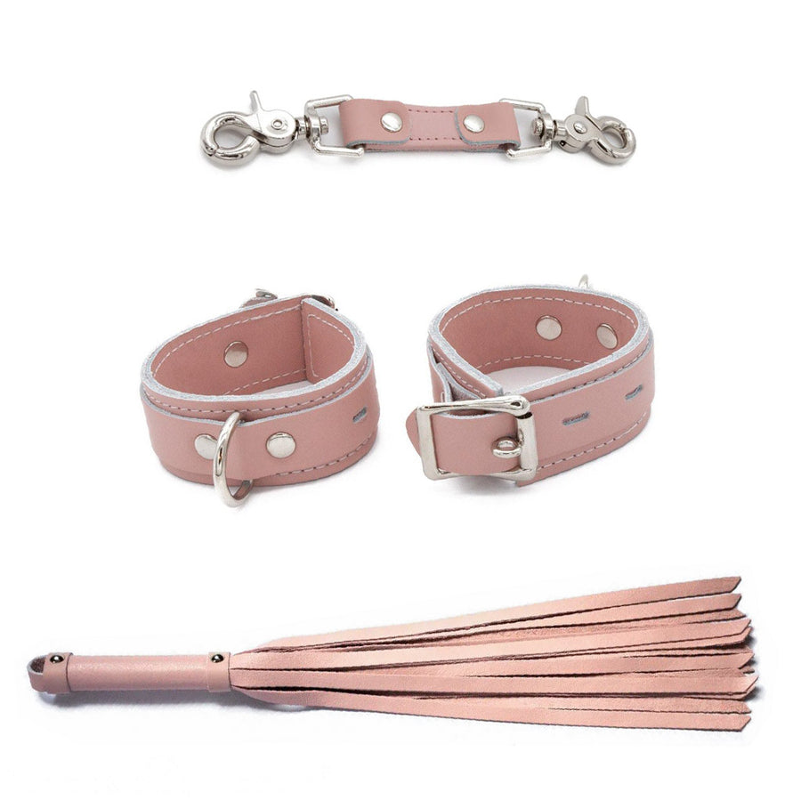 Stupid Cute Wrist Restraint and Flogger Bundle