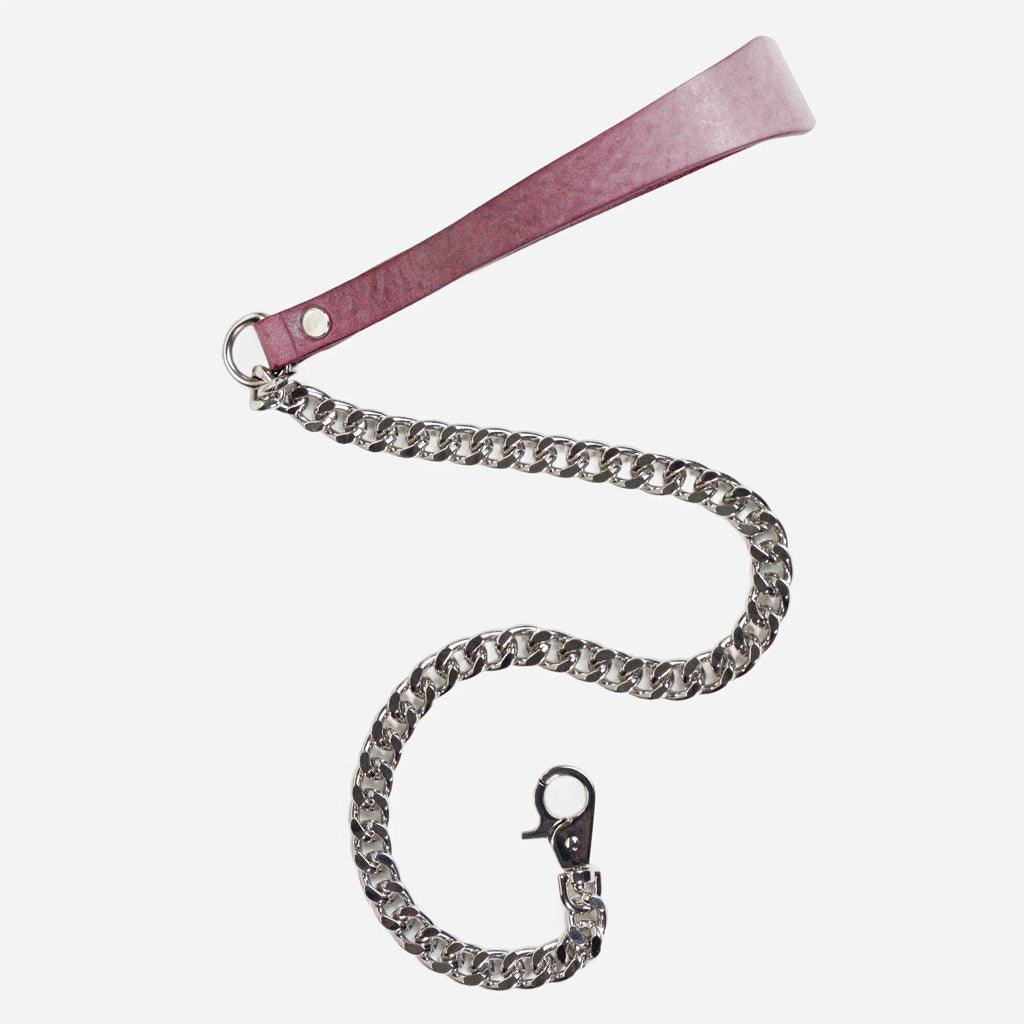 Luxury Leather and Chain Leash by Neon Coyotes-Stockroom