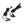 Load image into Gallery viewer, A pair of Mystim Barry Bite Bi-Polar Clamps are displayed against a blank background. They are black with metal tips and resemble tweezer tips with a cord at the bottom of each clamp.
