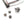 Load image into Gallery viewer, A close-up of the hook of the Trailer Hitch Power Train plug is displayed against a blank background. The cap at the end of the rod is open, with three small batteries near it.
