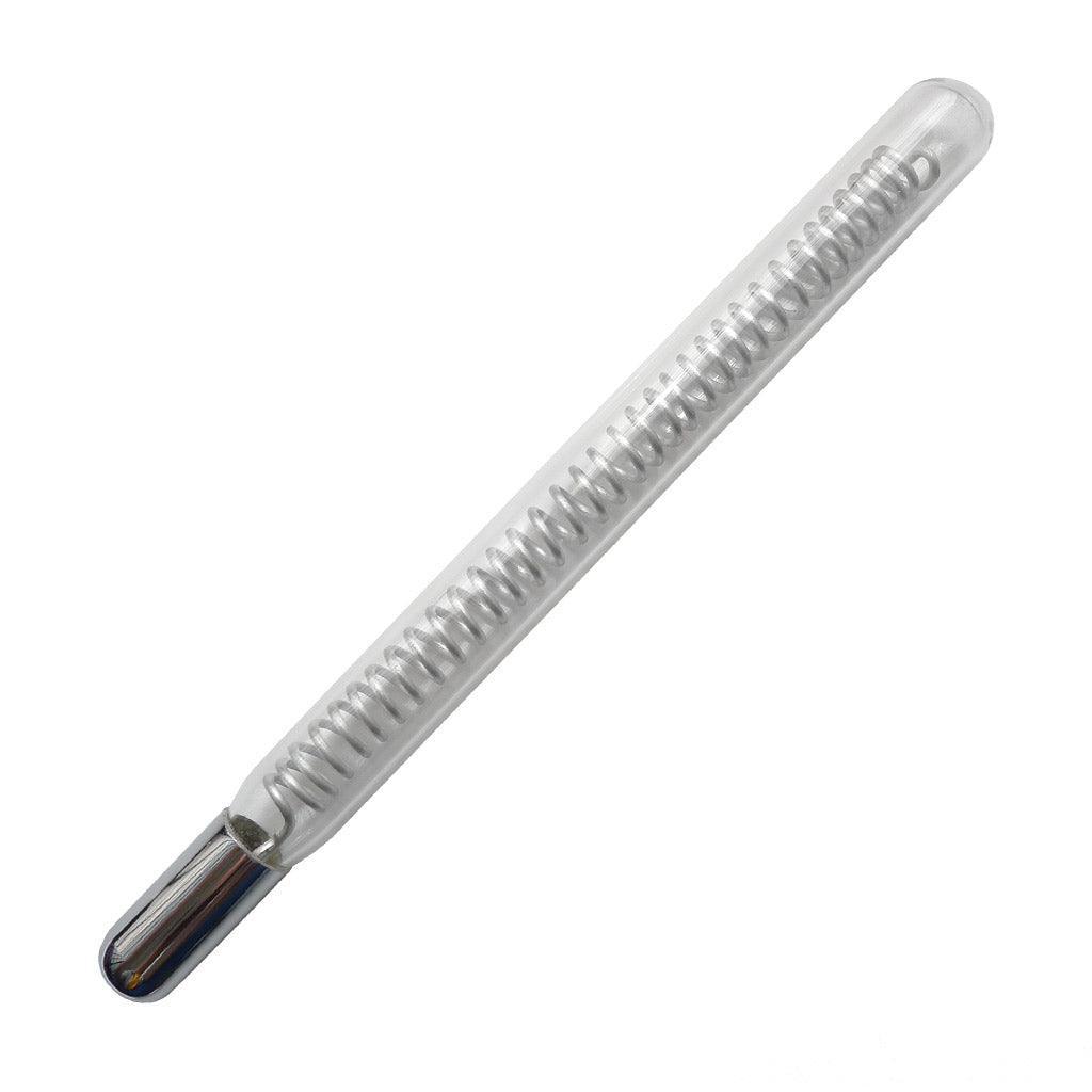 The KinkLab Coiled Probe Neon Wand Attachment is displayed against a blank background. It is a glass tube with a metal coil inside.