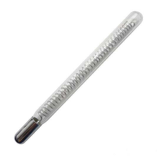 The KinkLab Coiled Probe Neon Wand Attachment is displayed against a blank background. It is a glass tube with a metal coil inside.