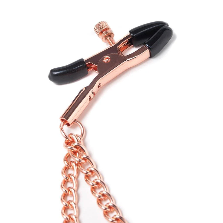 The Pink Entice Tiered Intimate clamps are displayed against a blank background.