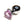 Load image into Gallery viewer, The Baby Pink Jewel Stainless Steel Heart Butt Plug is shown against a blank background. The plug is shiny silver and is tapered with a thin neck and wide base. The base is heart-shaped with a light pink heart-shaped gem embedded in it.
