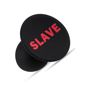 Temptasia Slave Silicone Butt Plug, Black-The Stockroom