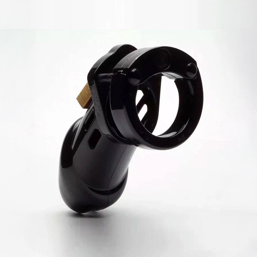 The CB-6000 Male Chastity Device in black is shown from the back against a blank background.