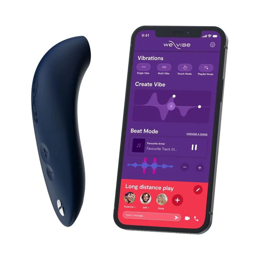 We-Vibe Melt Pleasure Air Clitoral Vibrator, Midnight Blue-The Stockroom