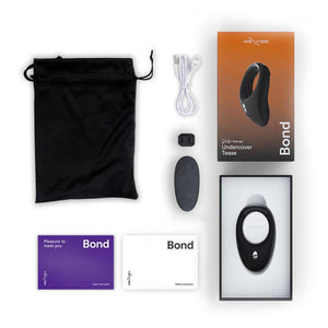 We-Vibe Bond App-Controlled Vibrating Cock Ring, Charcoal Black