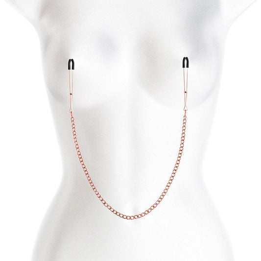 Bound Tweezer Nipple Clamps, Rose Gold