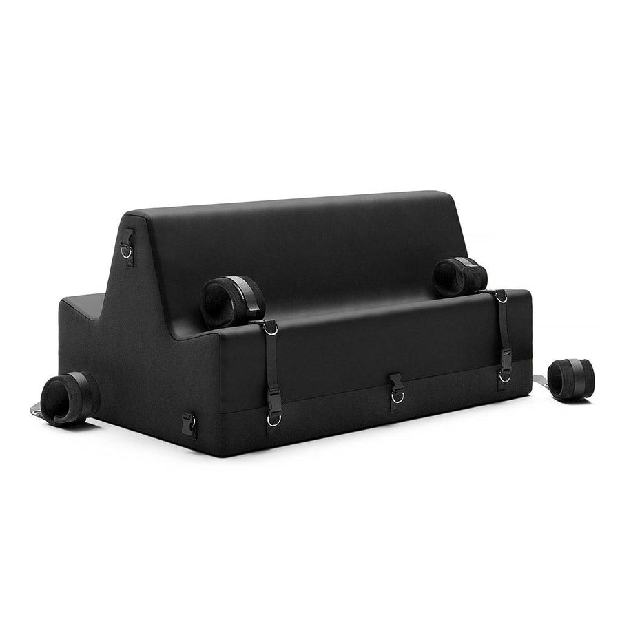Steed Spanking Bench with Black Plush Cuffs - STOCKROOM