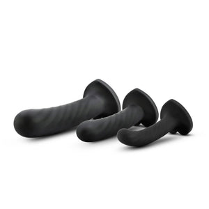 Twist Silicone Dildo Kit- Set of 3