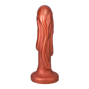 Tantus Magma Textured Silicone Dildo, Copper