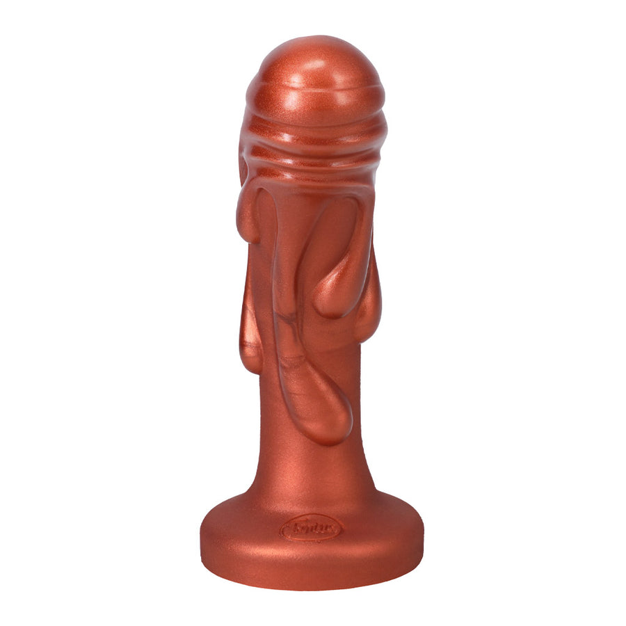 Tantus Magma Textured Silicone Dildo, Copper