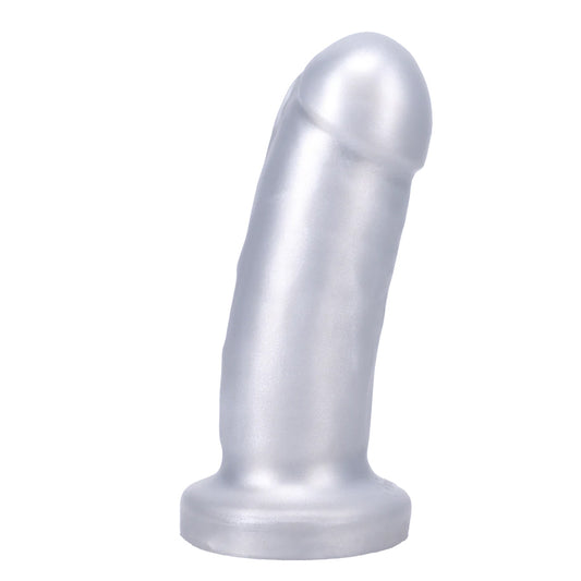 Tantus They/Them Silicone Dildo, Chrome-The Stockroom