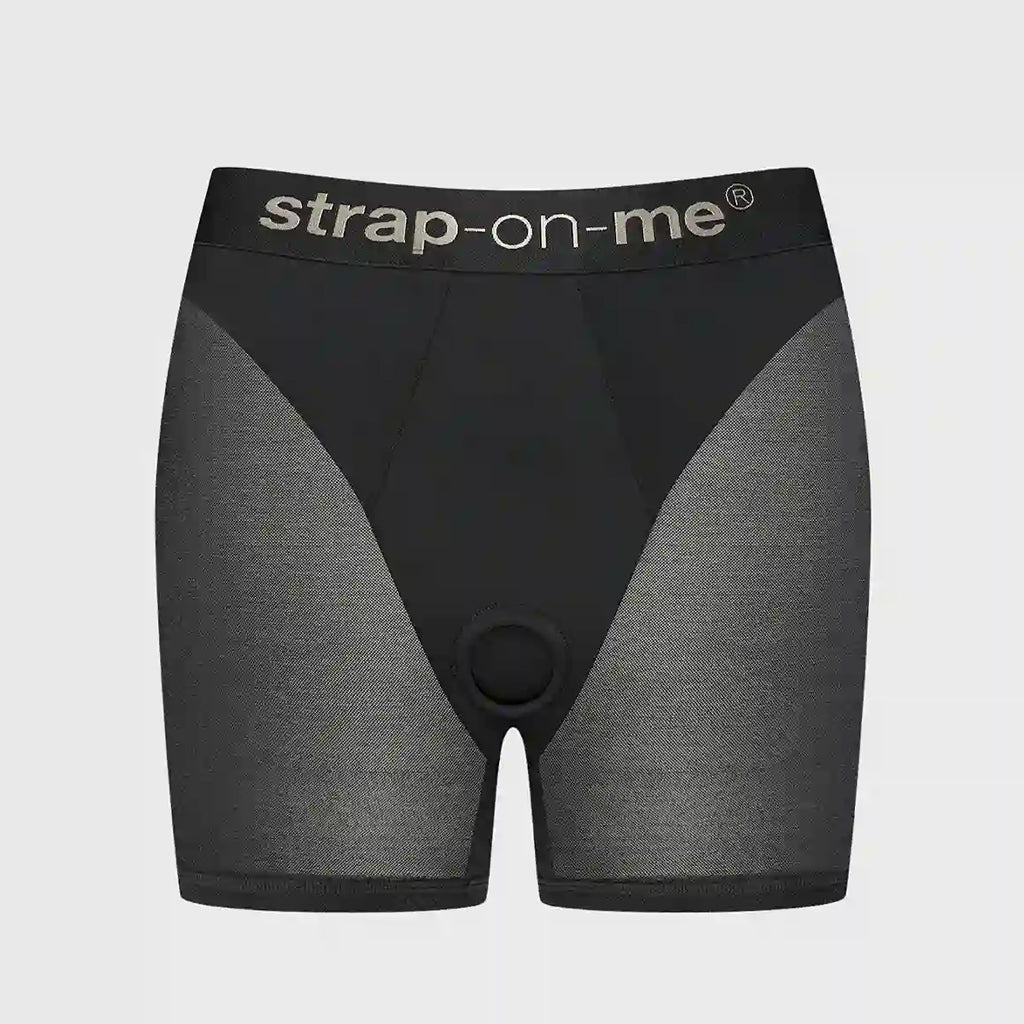 The Strap-On-Me Lingerie Halo harness is shown on a light gray background.