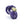 Load image into Gallery viewer, A medium-sized penis cage made of purple plastic shown on a white background. The plastic is covered with glitter, and a brass padlock keeps the top closed. 
