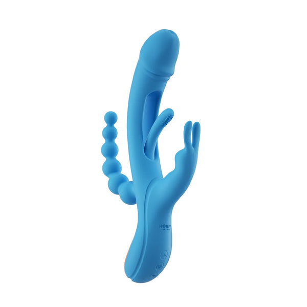 Trilux Kinky Finger Rabbit Vibrator with Anal Beads | The Stockroom Trilux Kinky Finger Rabbit Vibrator with Anal Beads | The Stockroom