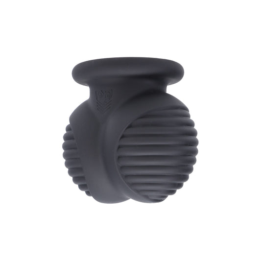 A side shot of the bunker balls is shown on a white canvas