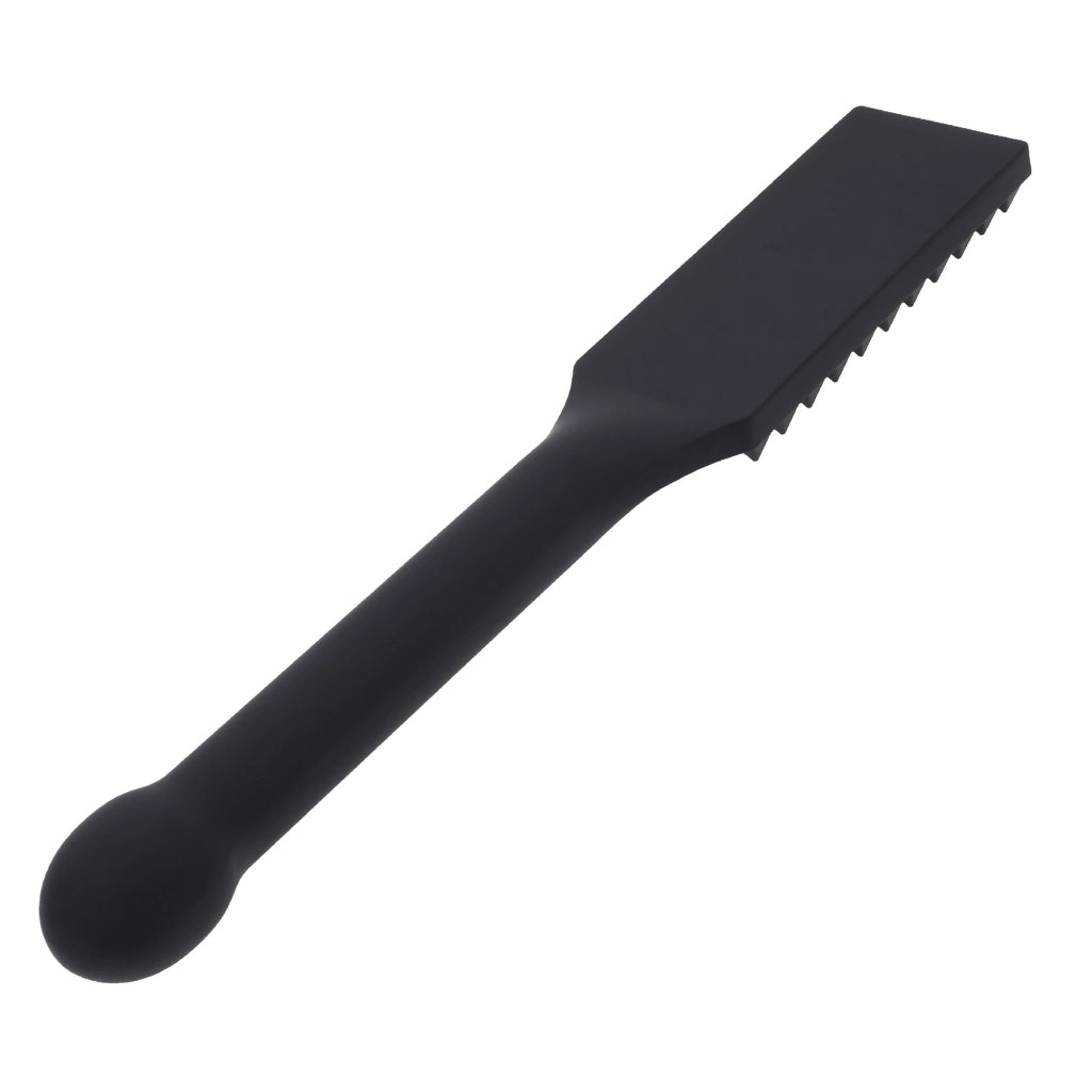Black paddle on a white background