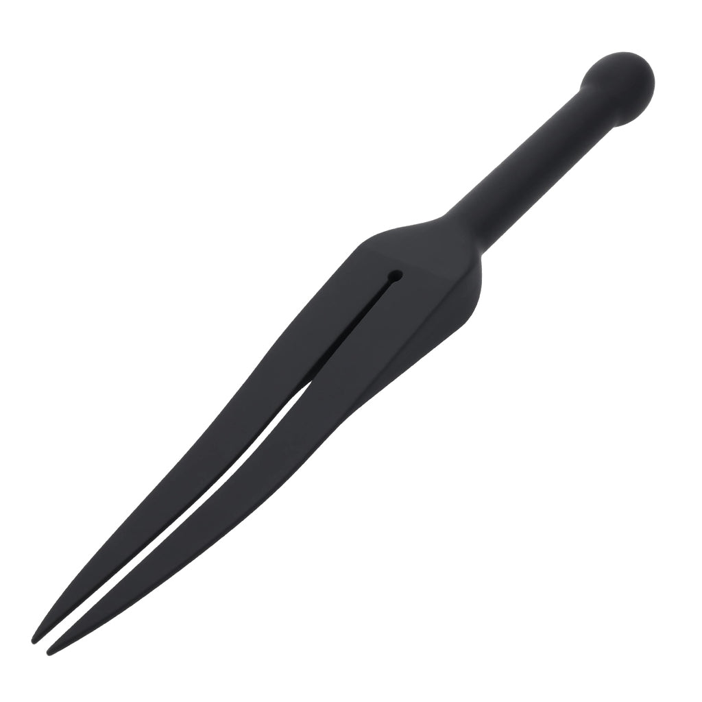 Silicone tawse on a white background