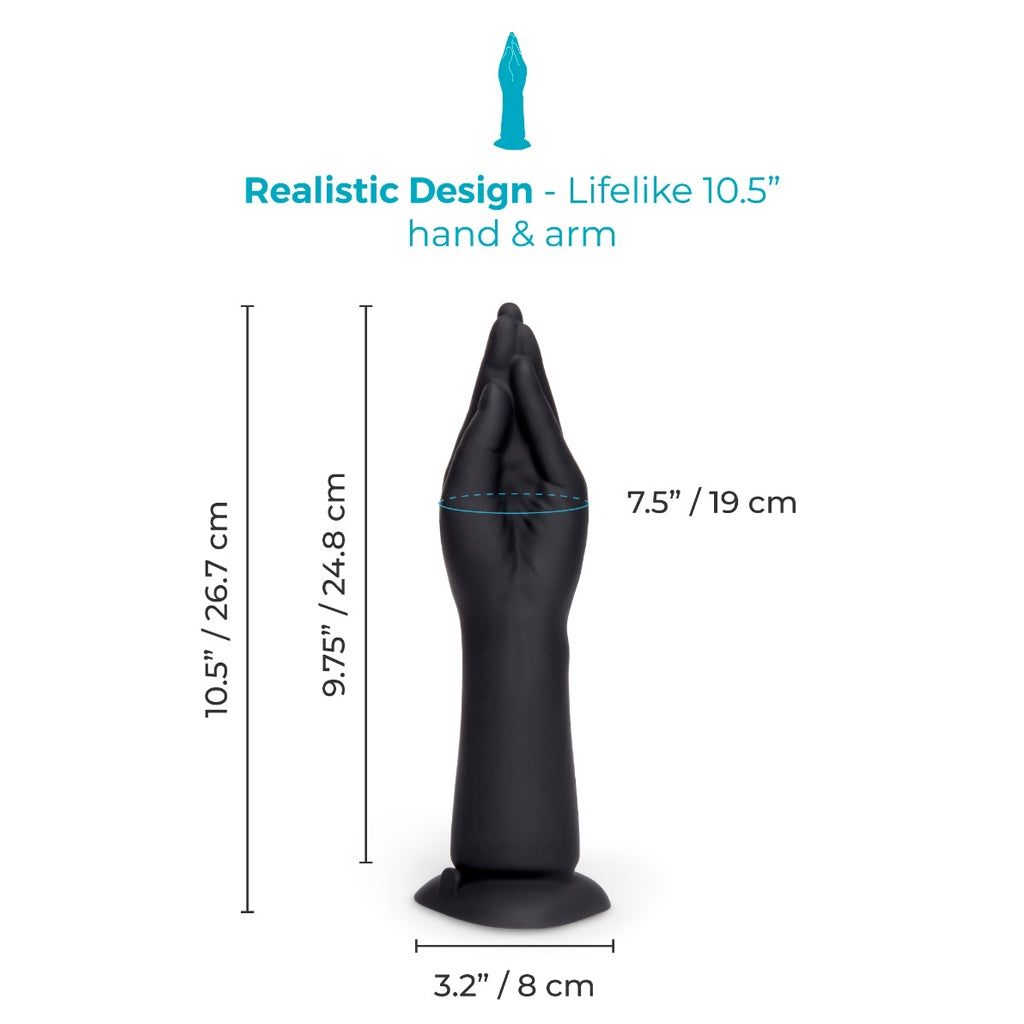 B-Vibe vibrating silicone fisting dildo-The Stockroom