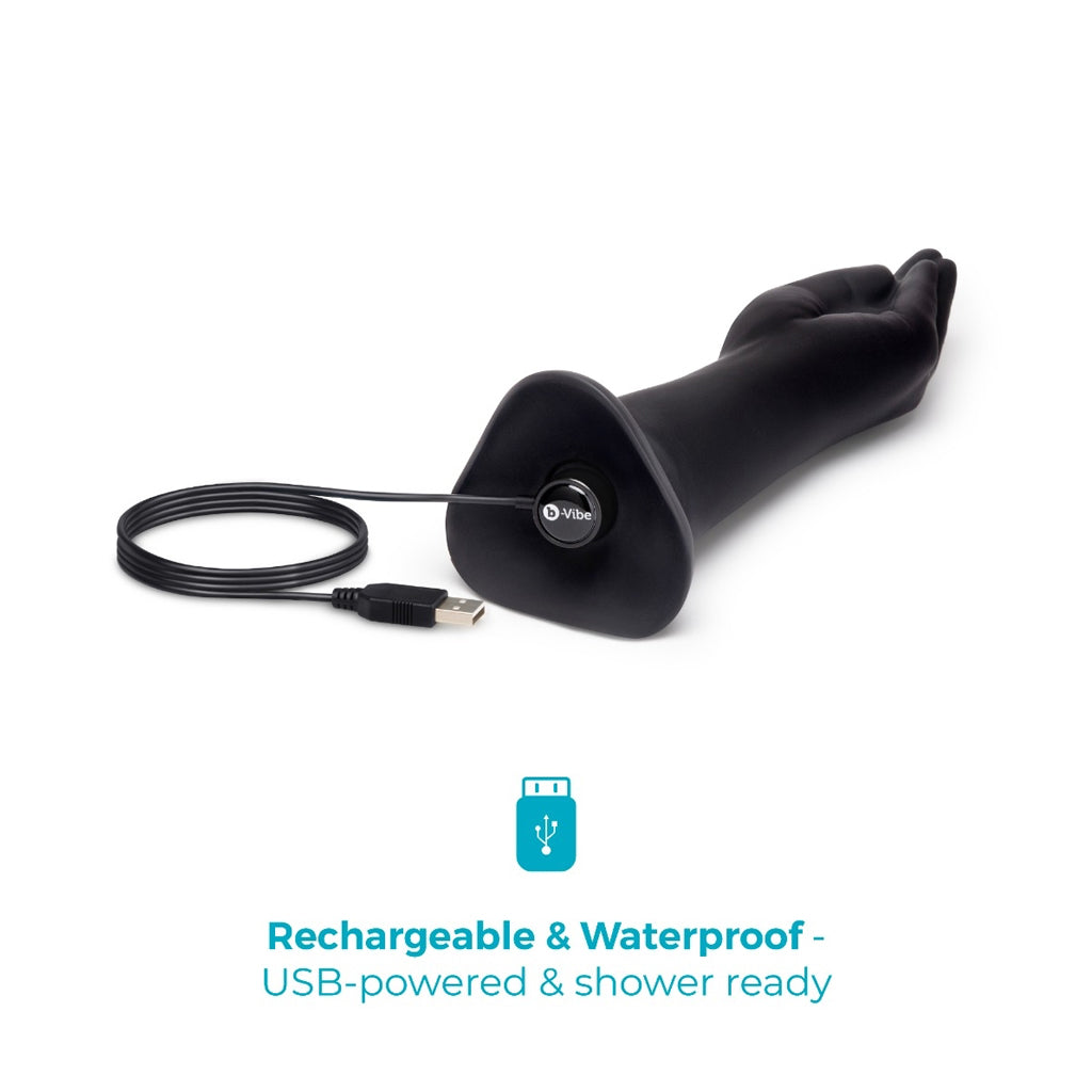 B-Vibe vibrating silicone fisting dildo-The Stockroom