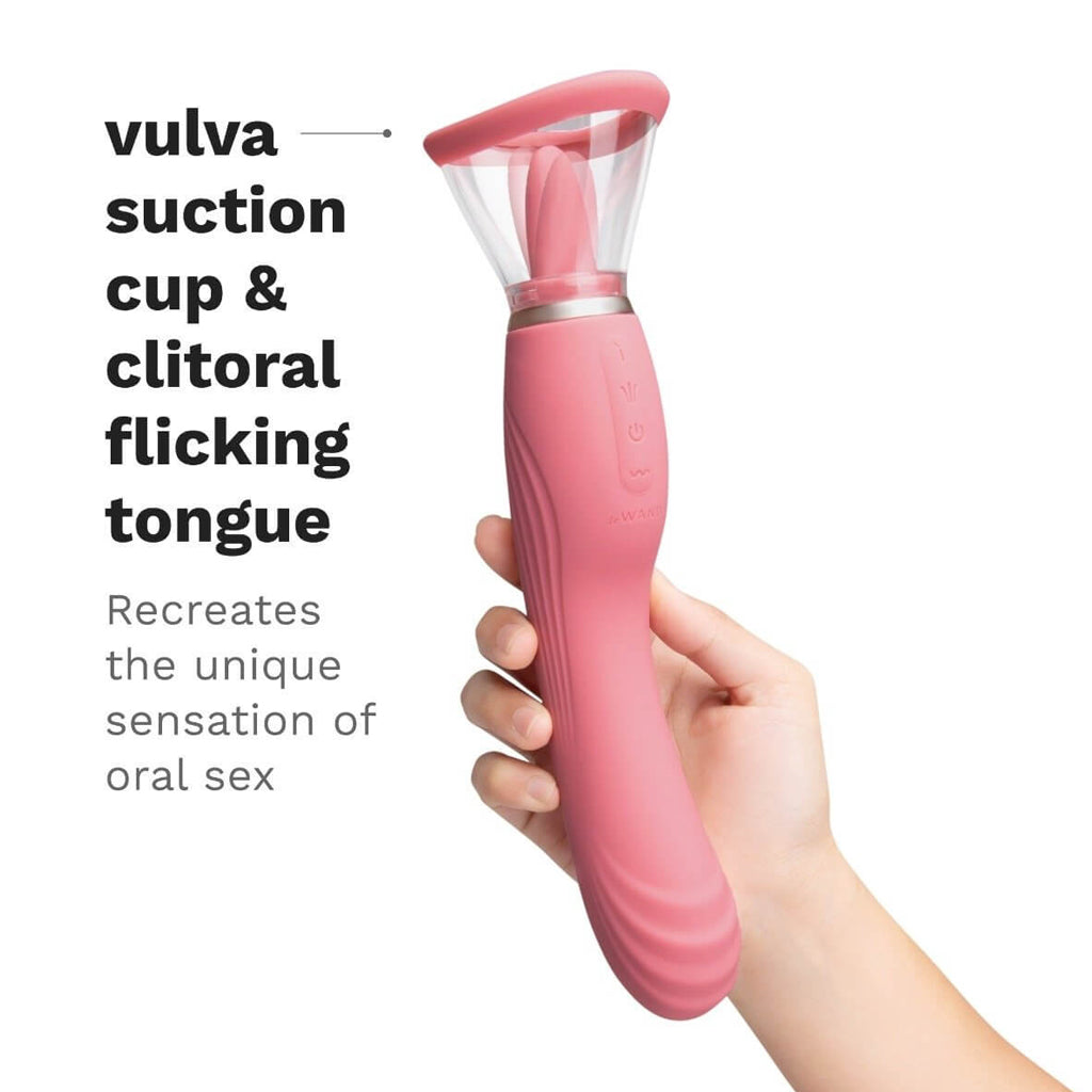 Le Wand Lick Clitoral Suction & G-Spot Vibrator-The Stockroom