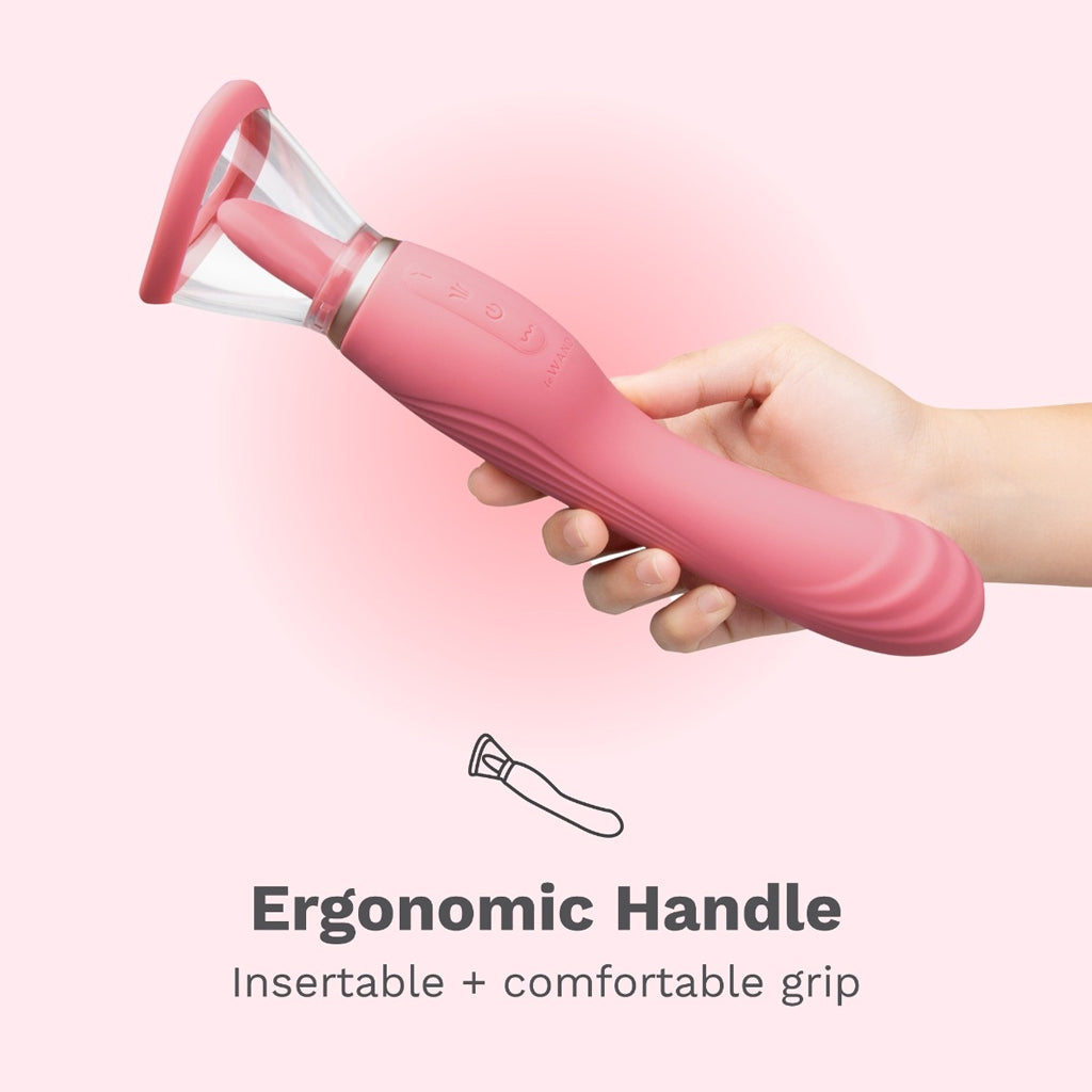 Le Wand Lick Clitoral Suction & G-Spot Vibrator-The Stockroom