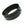 Load image into Gallery viewer, The KinkLab Bondage Basics Leather Collar is shown against a blank background. It is made of a wide piece of black leather with silver hardware. A thin leather strip runs along the middle of the collar and loops through a small D-ring.
