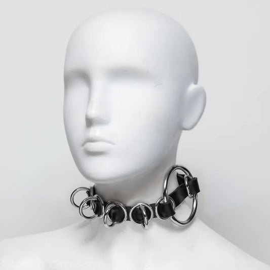 Ophelia Asymmetrical O-Ring Collar-The stockroom