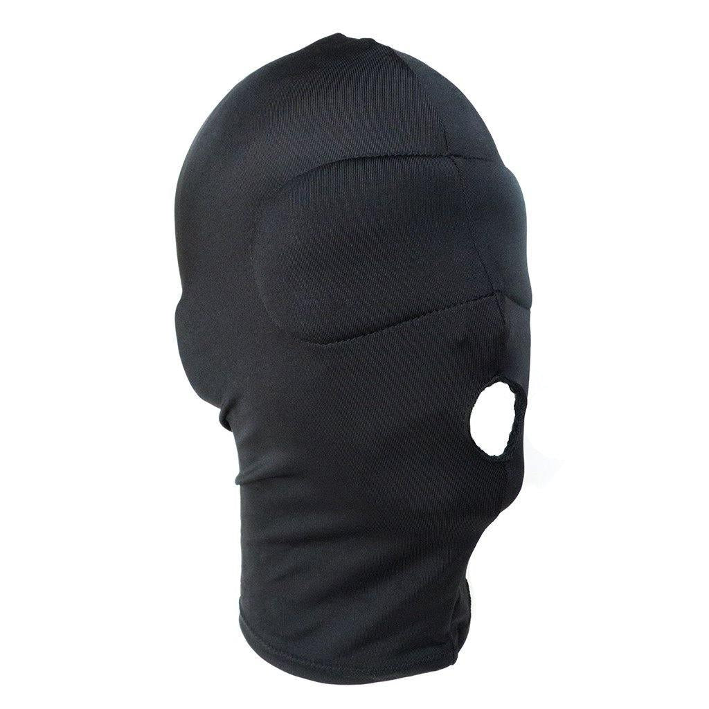 Spandex Hood w/blindfold and open mouth, snug-fit-The Stockroom
