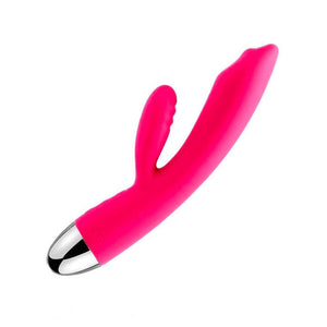 SVAKOM Trysta Rolling-Bead Rabbit Vibrator, Plum Red-The Stockroom