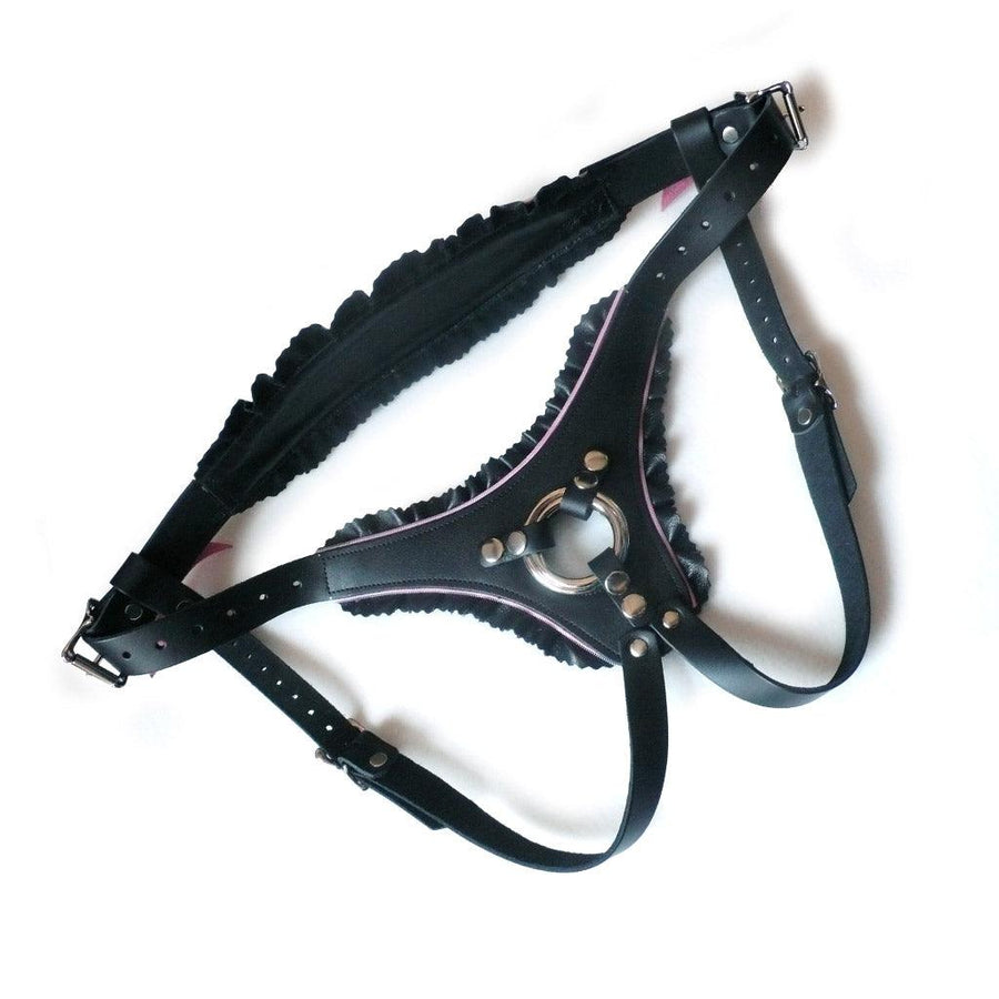 The La Femme Strapon Harness is shown from the front against a blank background.