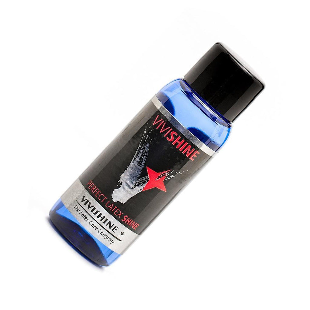 The Vivishine Latex Polish against a white background.