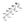 Load image into Gallery viewer, Five different-sized Trailer Hitch Convoys are displayed against a blank background from smallest to largest.
