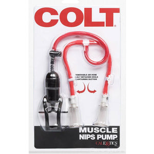 The Colt Muscle Nips Pumps is displayed in its plastic packaging against a blank background.