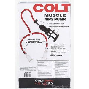 The Colt Muscle Nips Pumps is displayed in its plastic packaging against a blank background.