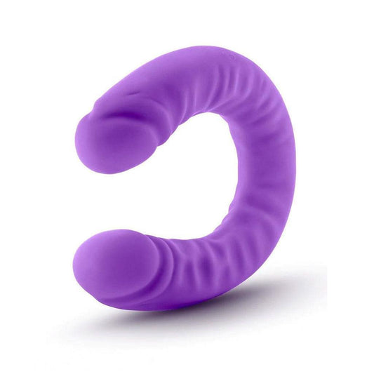 Silicone Double Dong Dildo, 18 inch, Purple-The Stockroom