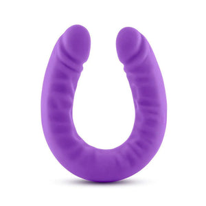 Silicone Double Dong Dildo, 18 inch, Purple-The Stockroom