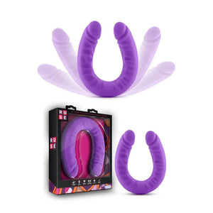 Silicone Double Dong Dildo, 18 inch, Purple-The Stockroom