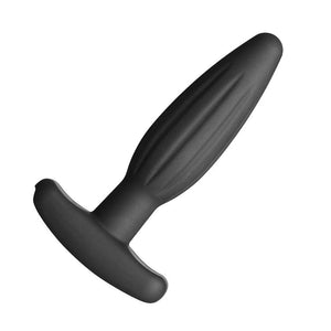 The Electrastim Silicone Noir Rocker Butt Plug is displayed against a blank background.