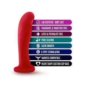 Temptasia Jezebel Silicone Dildo, Crimson-The Stockroom