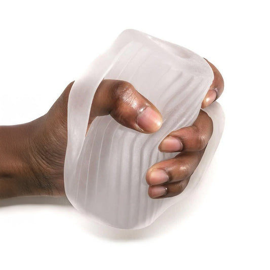 Perfect Fit Male Masturbator w/ Grip Clear-The Stockroom