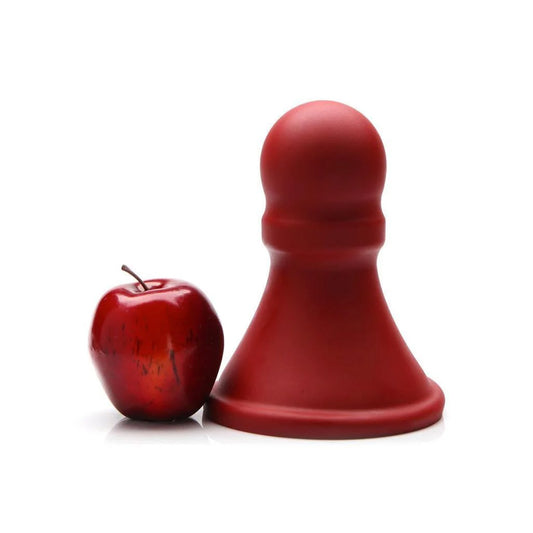 Tantus The Pawn XL Silicone Butt Plug, Red-The Stockroom