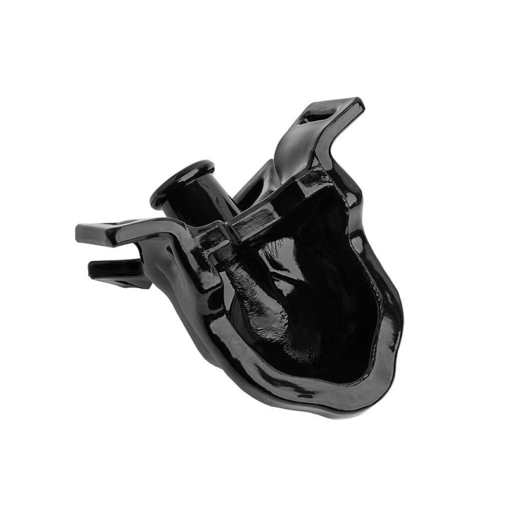 The black Watersport Mouth Gag With Adjustable Neoprene Straps from Oxballs is displayed against a blank background.