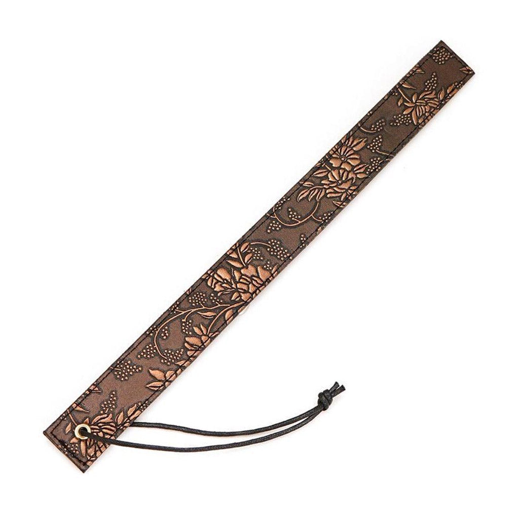 The back of the Vegan Floral Ruler With Gems is shown a blank background.