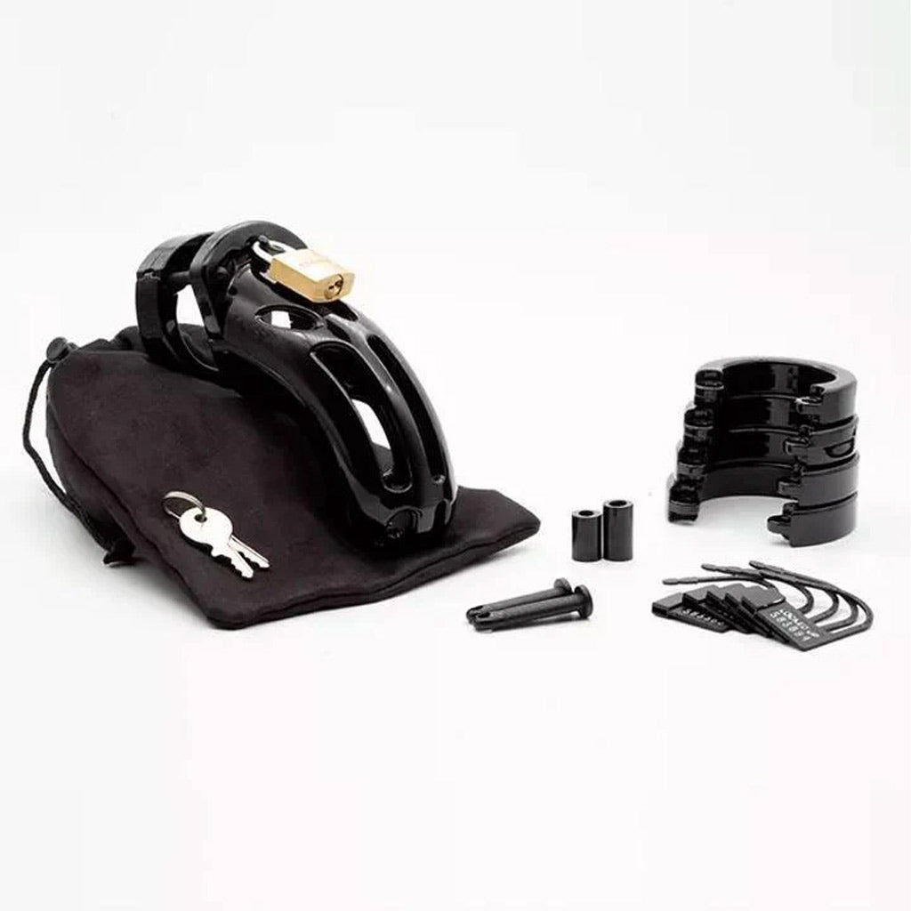The Curve Male Chastity Device, Black-The Stockroom