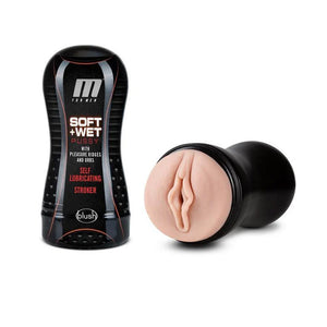 M for Men Self Lubricating Stroker Cup, Vanilla-The Stockroom