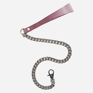 Luxury Leather and Chain Leash by Neon Coyotes